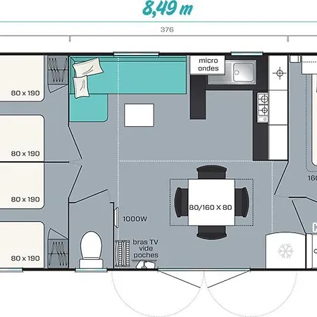 Camping La Chataigneraie 营地 Prats-de-Carlux